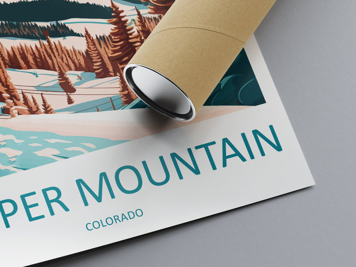 Copper Mountain Travel Print Wall Art Copper Mountain Wall Hanging Home Décor Copper Mountain Gift Art Lovers Colorado Art Gift Lover