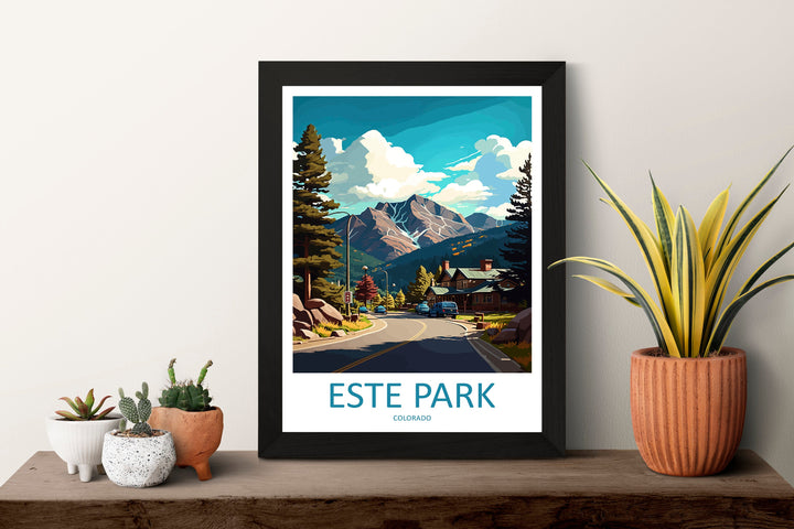 Este Park Travel Print Wall Art Este Park Wall Hanging Home Décor Este Park Gift Art Lovers Colorado Art Gift Lover Print For Este Park