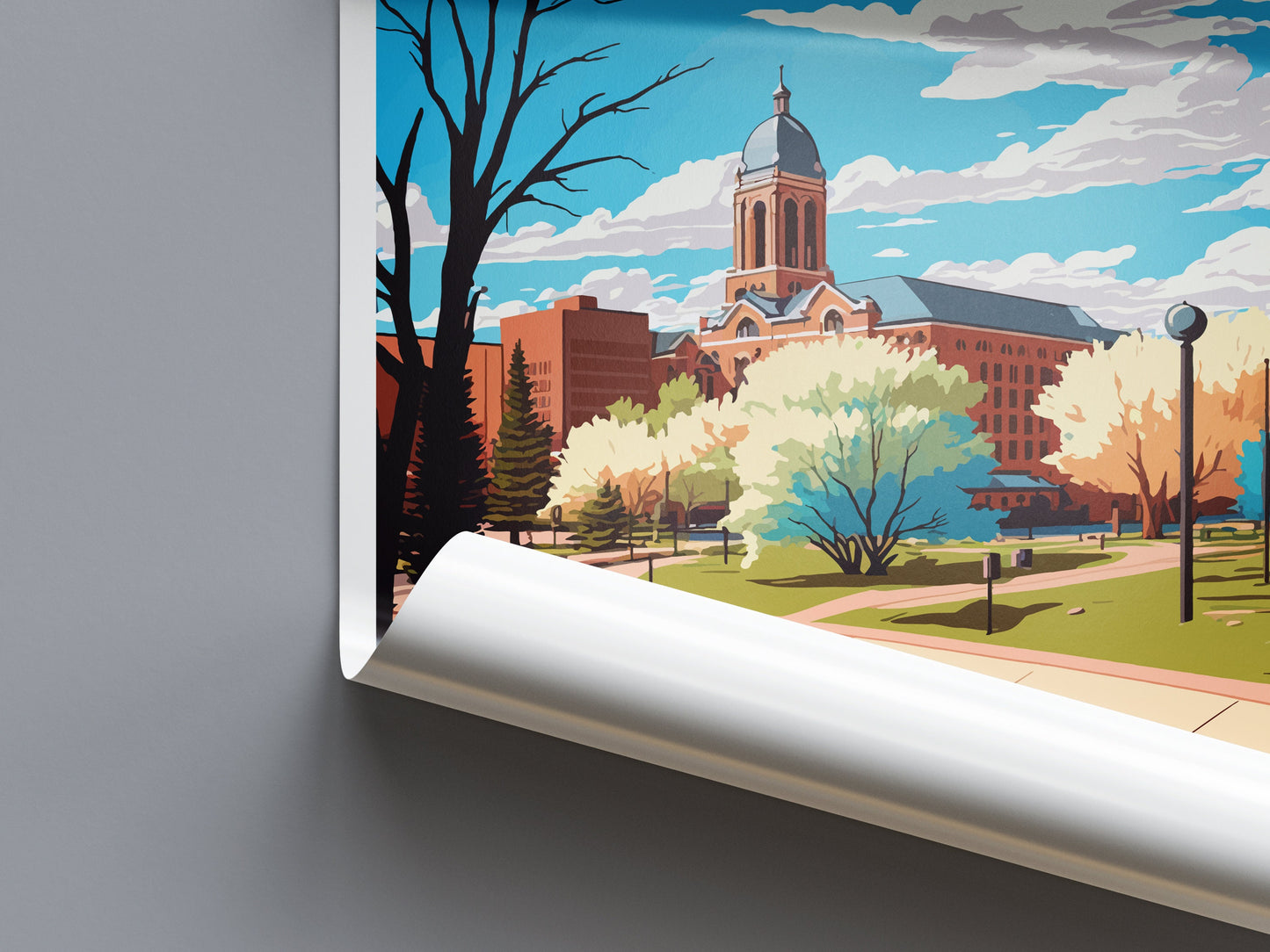Fort Collins Travel Print Wall Art Fort Collins Wall Hanging Home Décor Fort Collins Gift Art Lovers Colorado Art Gift Lover Print