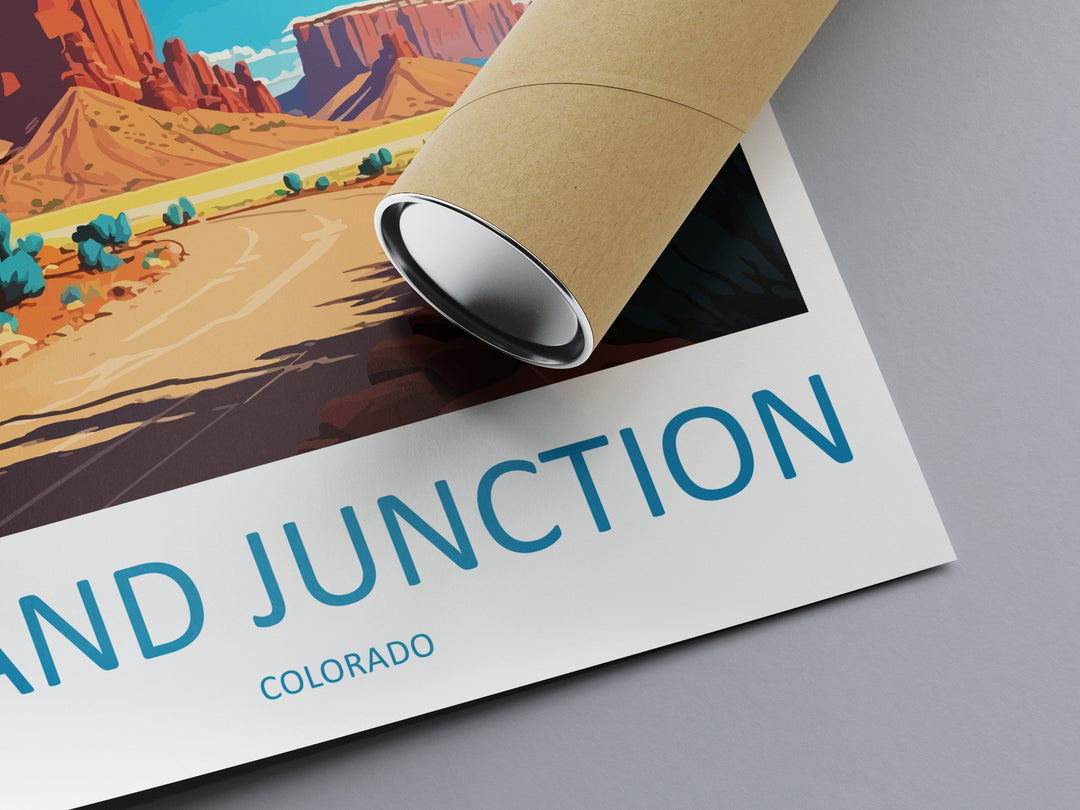 Grand Junction Travel Print Wall Art Grand Junction Wall Hanging Home Décor Grand Junction Gift Art Lovers Colorado Art Gift Lover Print