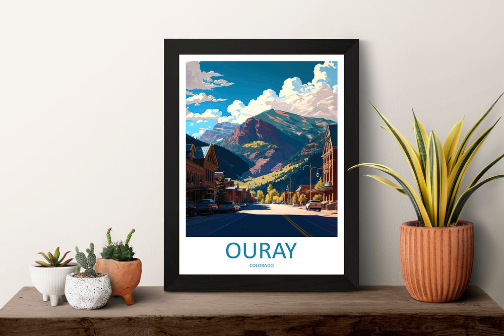Ouray Travel Print Wall Art Ouray Wall Hanging Home Décor Ouray Gift Art Lovers Colorado Art Gift Lover Print For Ouray Art Lovers