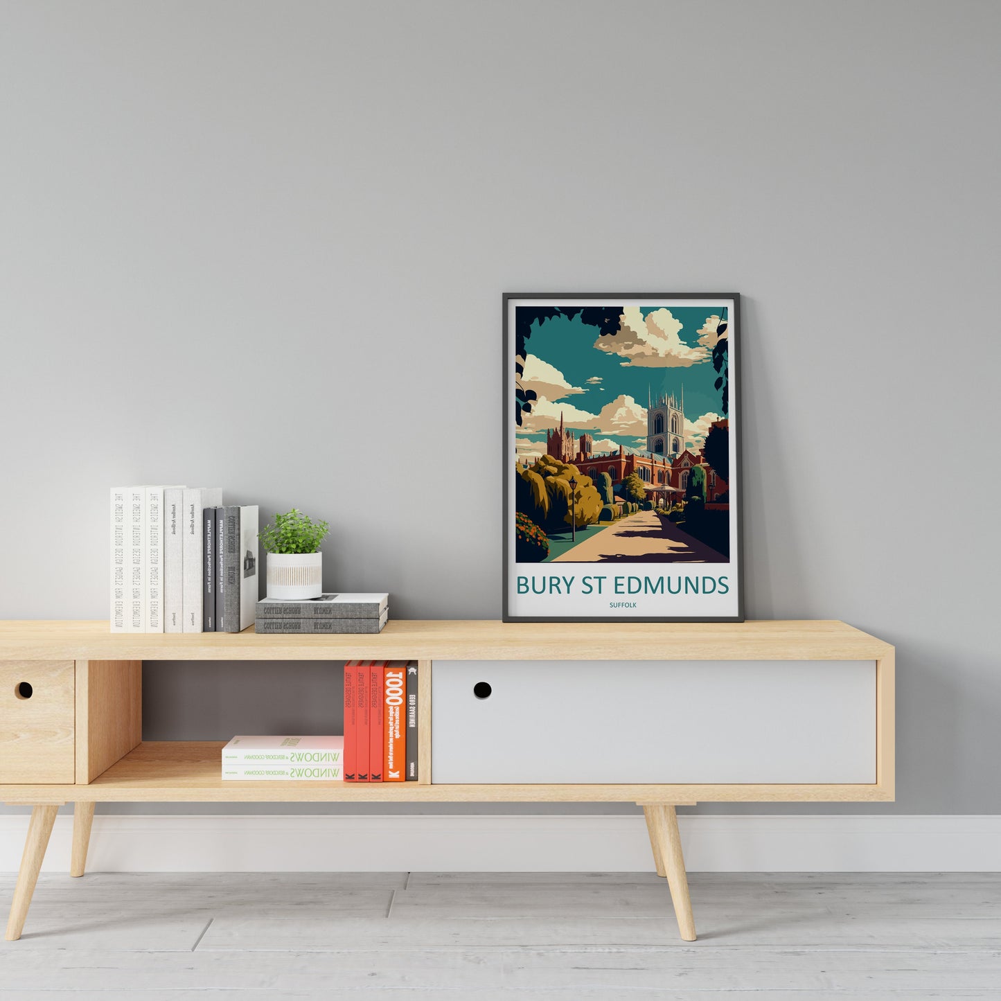 Bury S Edmunds Travel Print Wall Art Bury S Edmunds Wall Hanging Home Décor Bury S Edmunds Gift Art Lovers England Art Lover Gift