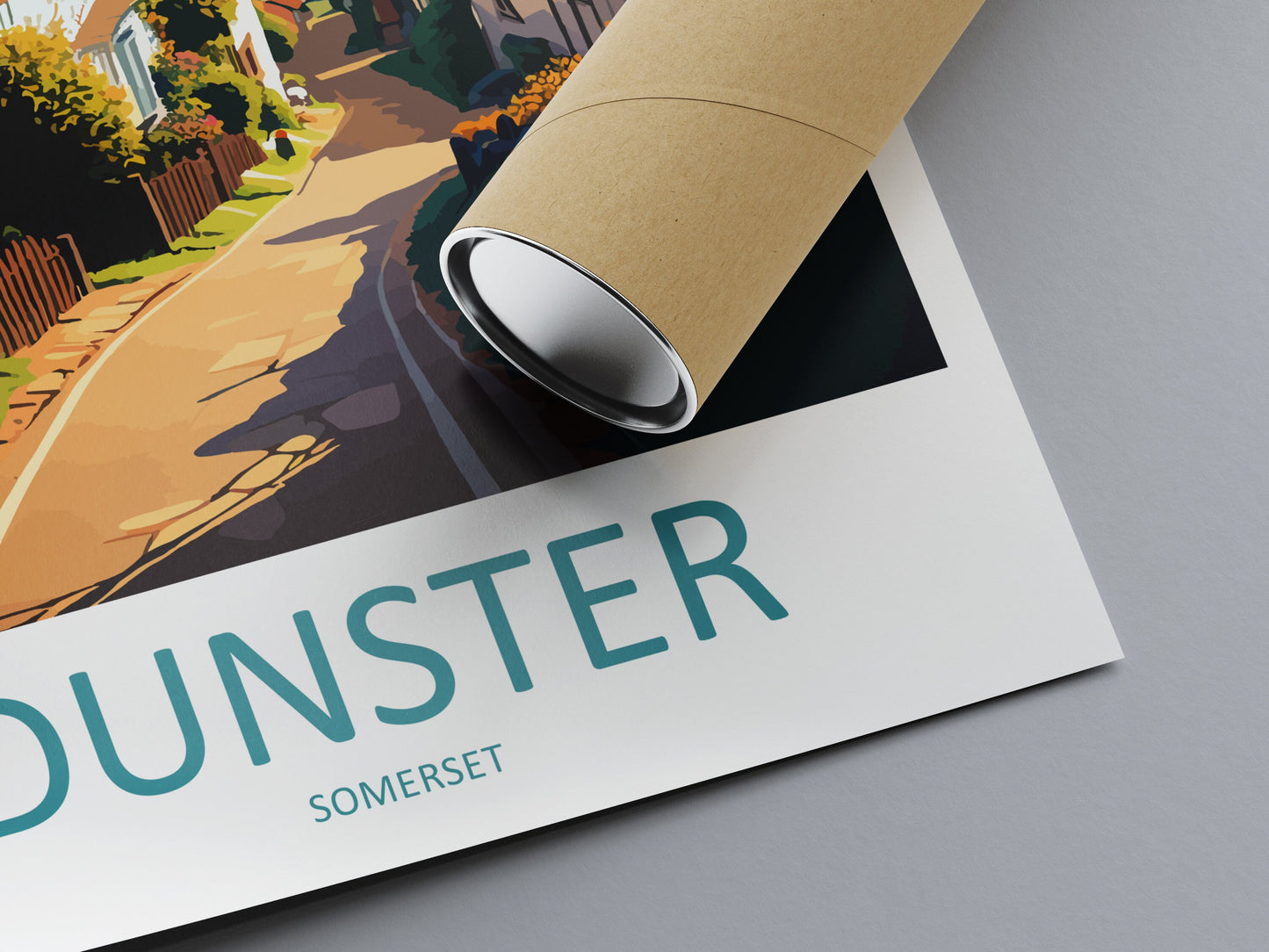 Dunster Travel Print Wall Art Dunster Wall Hanging Home Décor Dunster Gift Art Lovers England Art Lover Gift Dunster Art