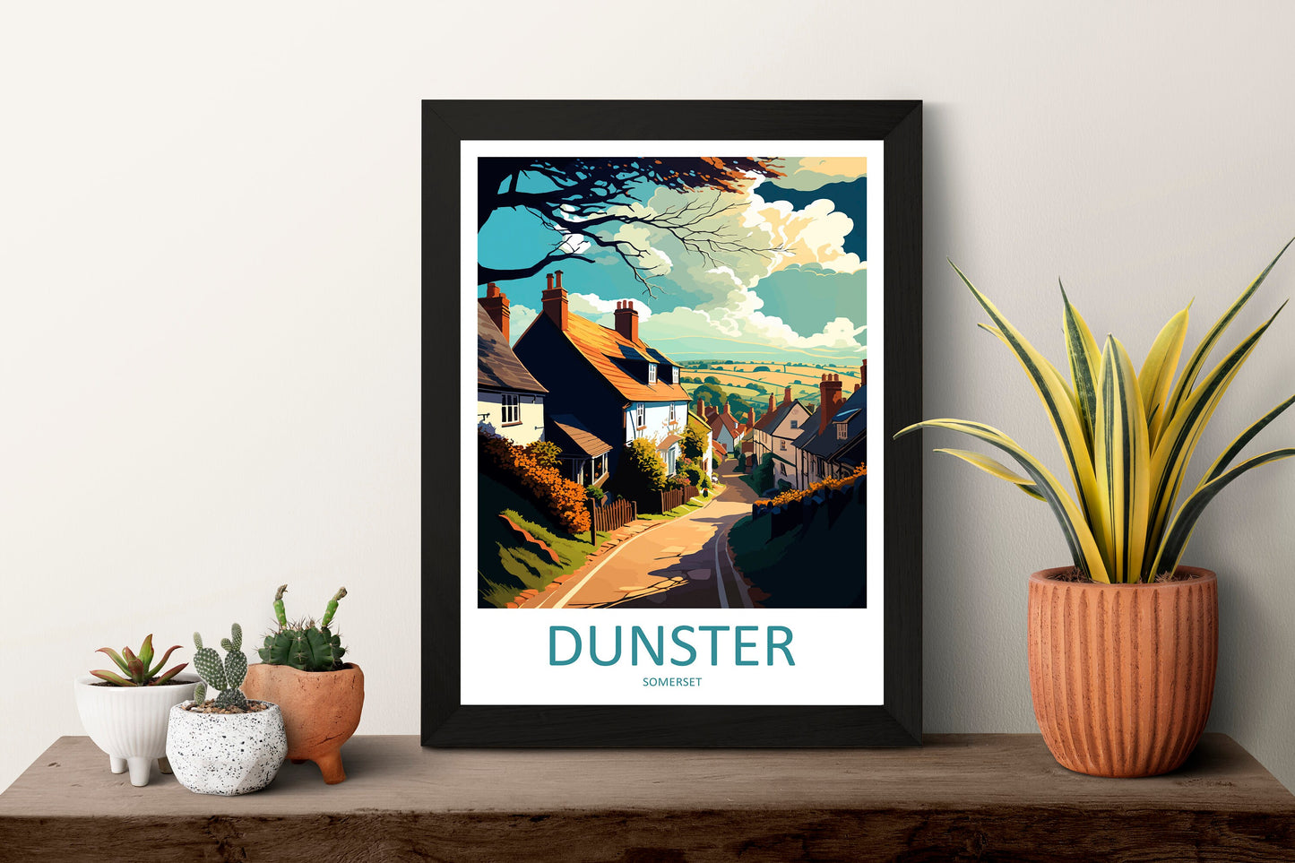 Dunster Travel Print Wall Art Dunster Wall Hanging Home Décor Dunster Gift Art Lovers England Art Lover Gift Dunster Art