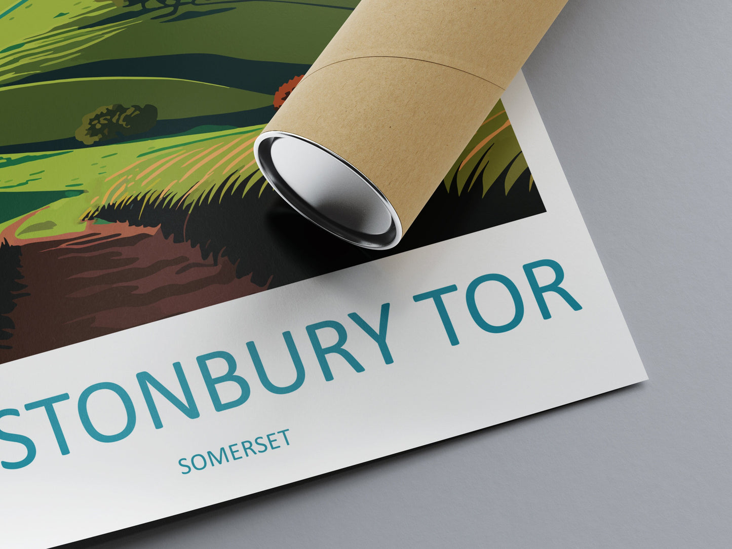 Glastonbury Tor Travel Print Wall Art Glastonbury Tor Wall Hanging Home Décor Glastonbury Tor Gift Art Lovers England Art Lover Gift