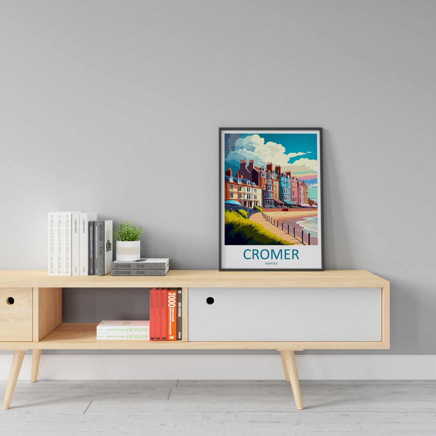Cromer Travel Print Wall Art Cromer Wall Hanging Home Décor Cromer Gift Art Lovers England Art Lover Gift Cromer Art