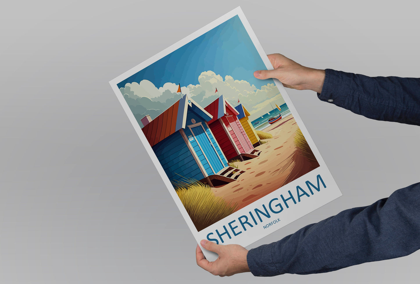 Sheringham Travel Print Wall Art Sheringham Wall Hanging Home Décor Sheringham Gift Art Lovers England Art Lover Gift Sheringham Art