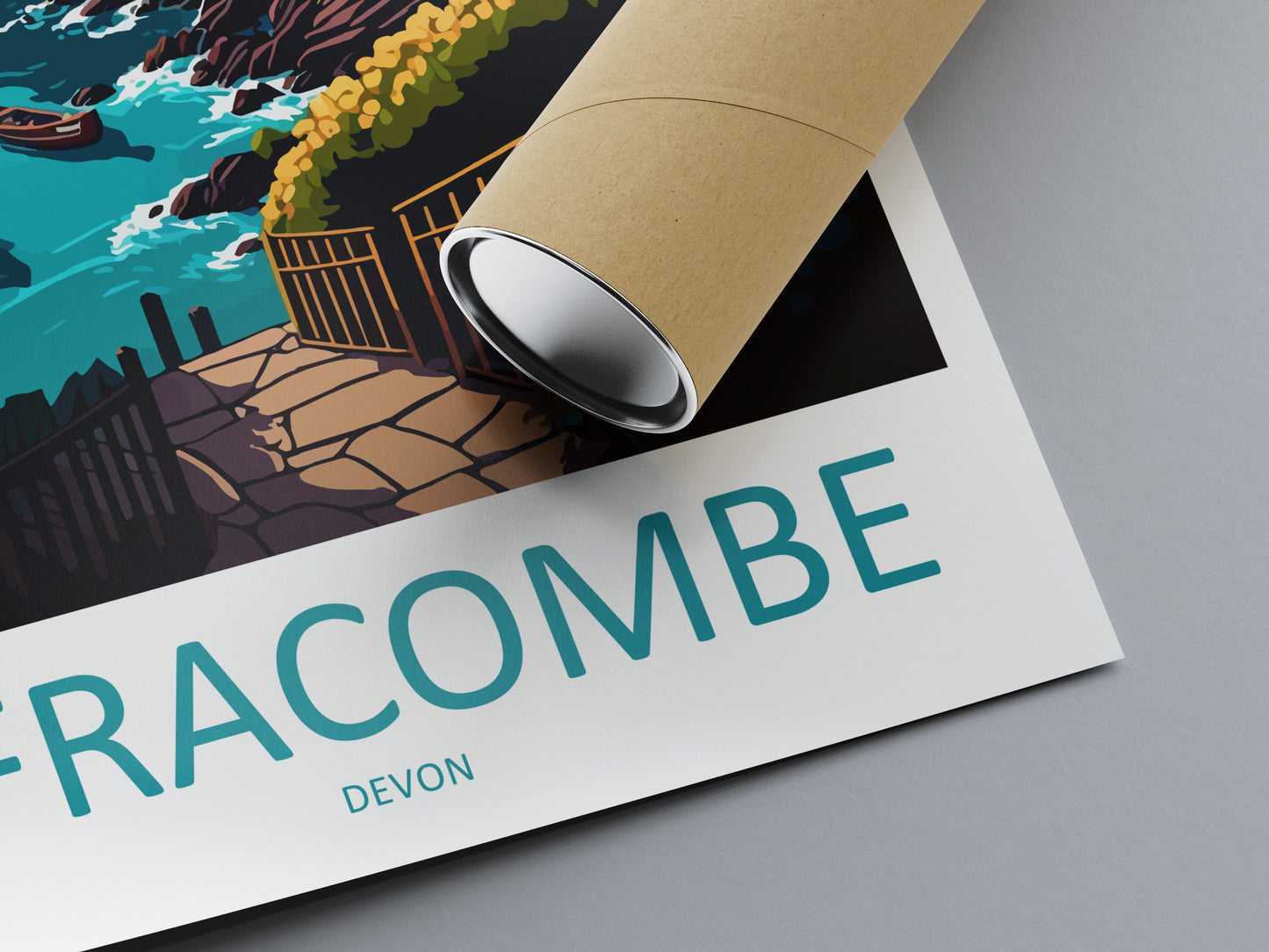 Ilfracombe Travel Print Wall Art Ilfracombe Wall Hanging Home Décor Ilfracombe Gift Art Lovers England Art Lover Gift Ilfracombe Art