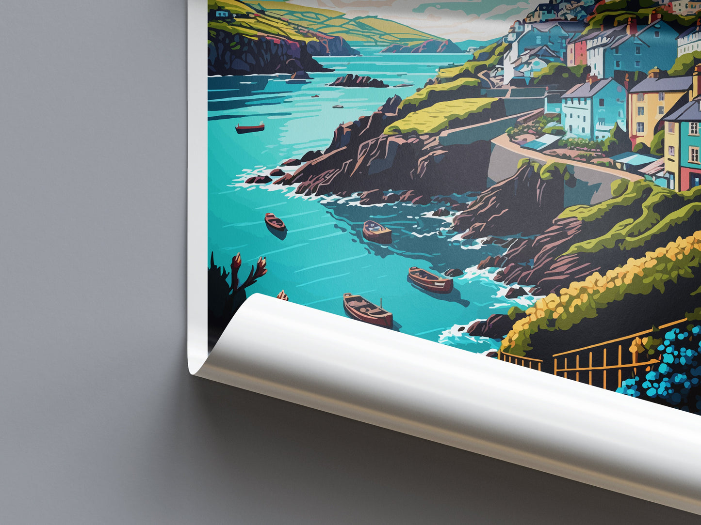 Ilfracombe Travel Print Wall Art Ilfracombe Wall Hanging Home Décor Ilfracombe Gift Art Lovers England Art Lover Gift Ilfracombe Art