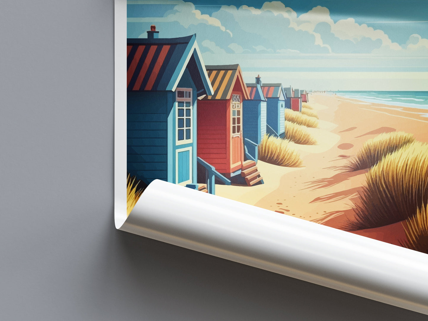 Wells-Next-To-Sea Travel Print Wall Art Wells-Next-To-Sea Wall Hanging Home Décor Wells-Next-To-Sea Gift Art Lovers England Art Lover Gift