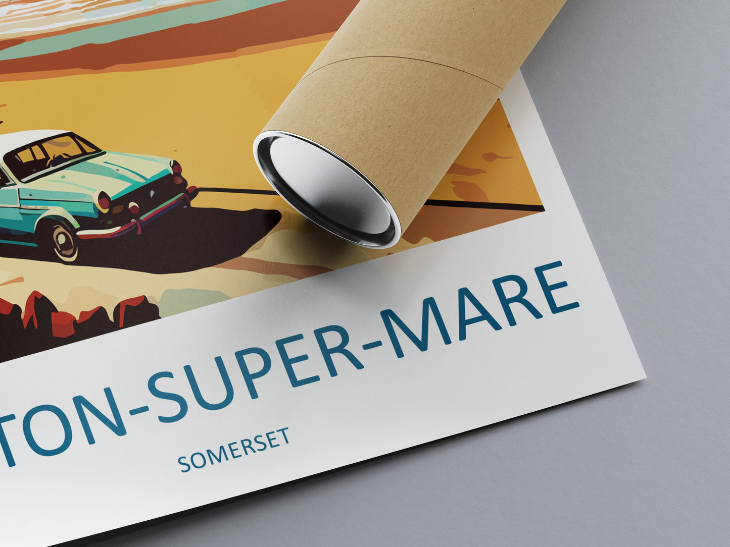 Western-Super-Mare Travel Print Wall Art Western-Super-Mare Wall Hanging Home Décor Western-Super-Mare Gift Art Lovers England Art Lover