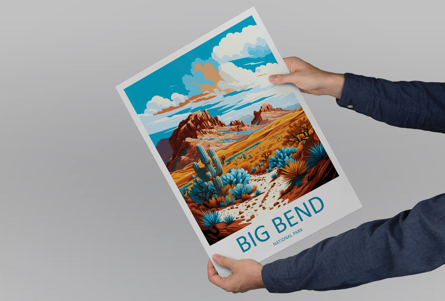 Big Bend National Park Travel Print Wall Art Big Bend National Park Wall Hanging Home Décor Big Bend National Park Gift Art Lovers Park Art