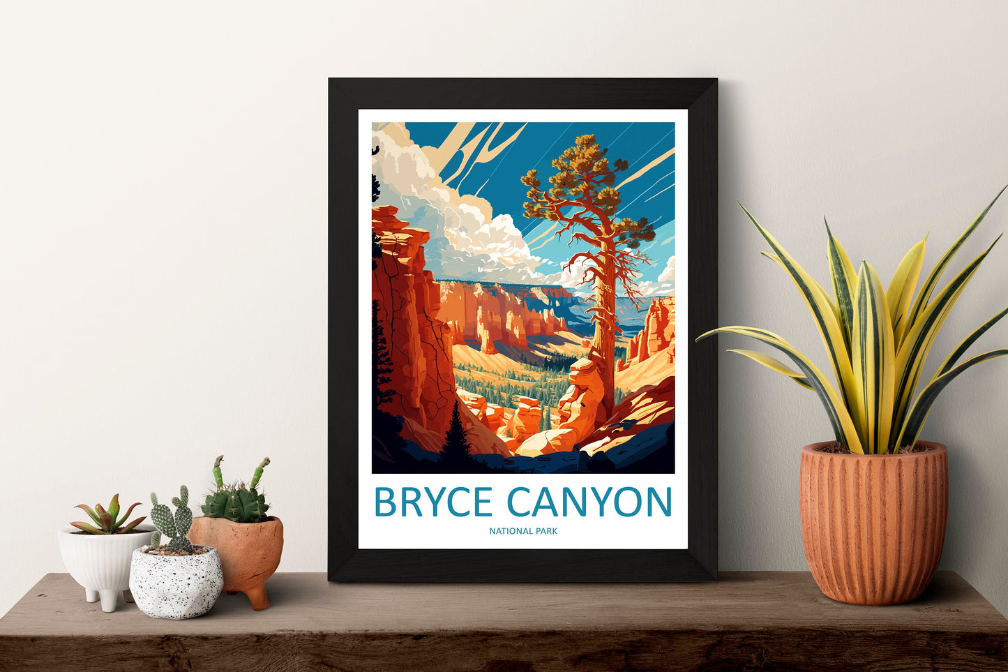 Bryce Canyon National Park Travel Print Wall Art Bryce Canyon National Park Wall Hanging Home Décor Bryce Canyon National Park Gift Art