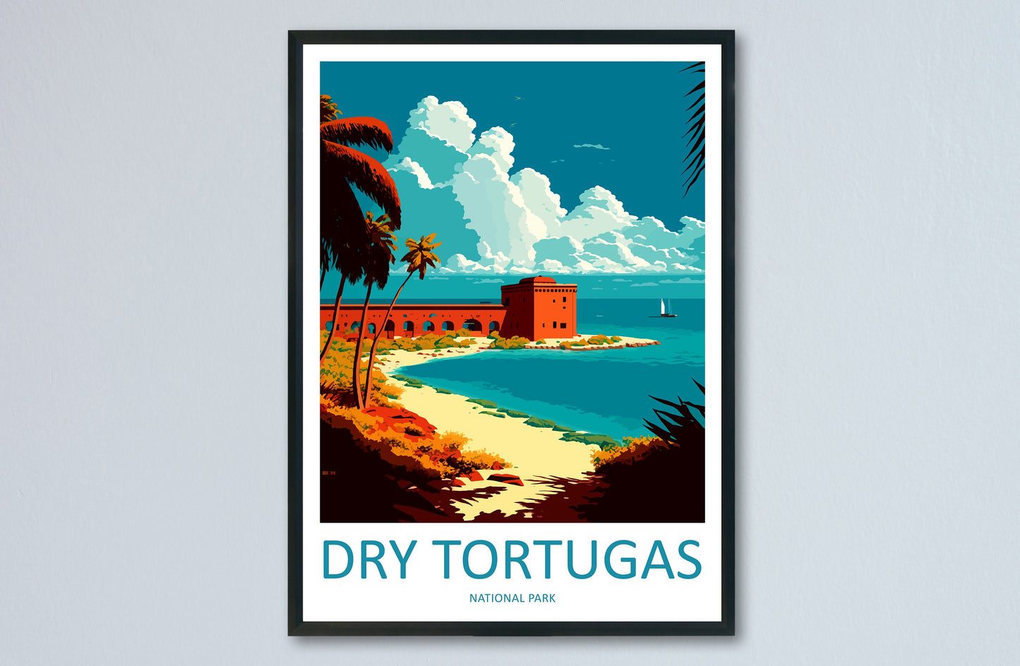 Dry Tortugas National Park Travel Print Wall Art Dry Tortugas National Park Wall Hanging Home Décor Dry Tortugas National Park Gift Art