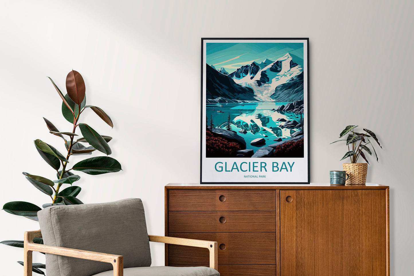 Glacier Bay National Park Travel Print Wall Art Glacier Bay National Park Wall Hanging Home Décor Glacier Bay National Park Gift Art
