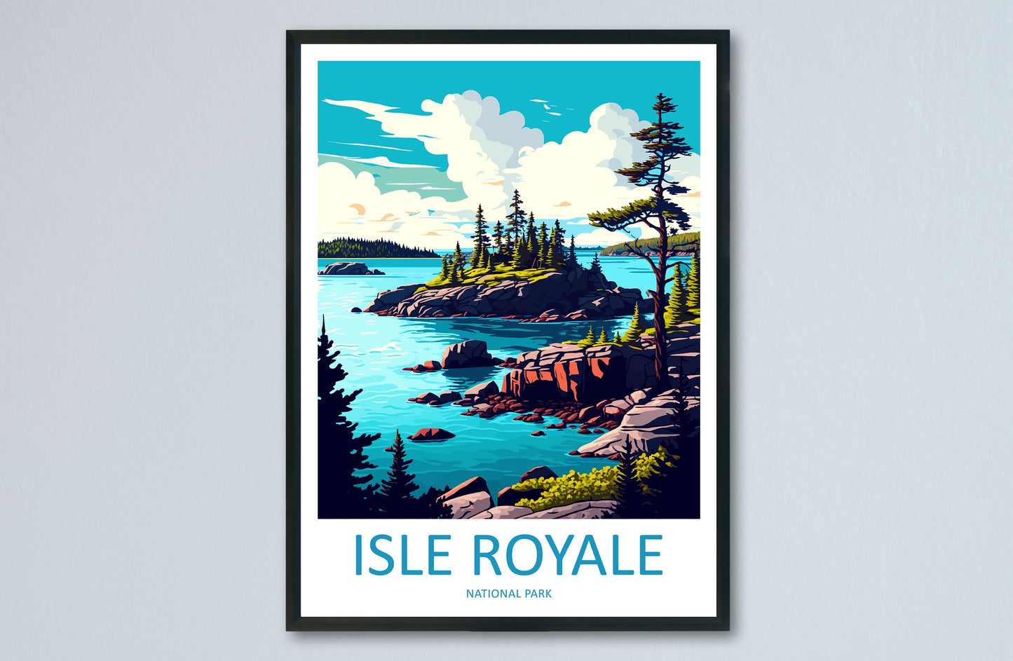 Isle Royale National Park Travel Print Wall Art Isle Royale National Park Wall Hanging Home Décor Isle Royale National Park Gift Art