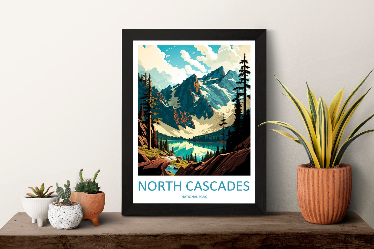 North Cascades National Park Travel Print Wall Art North Cascades National Park Wall Hanging Home Décor North Cascades National Park Gift