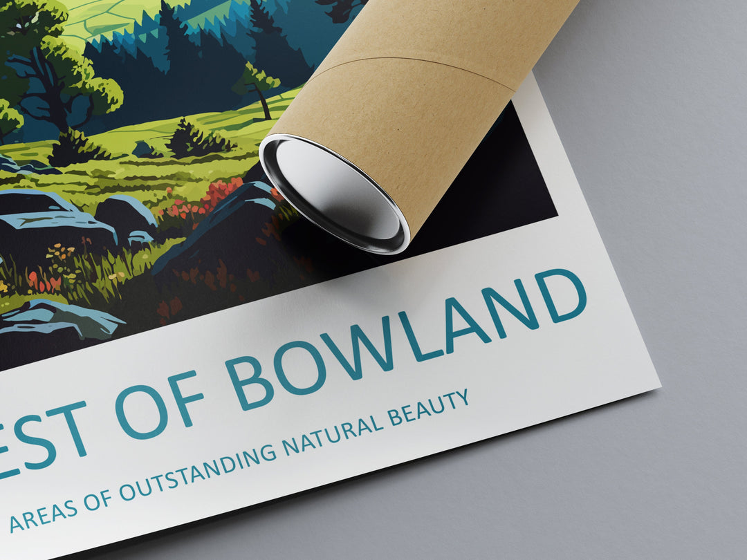 Forest Of Bowland Travel Print Wall Art Forest Of Bowland Wall Hanging Home Decor Forest Of Bowland Gift Art Lovers Wall Art ANOB Travel Art