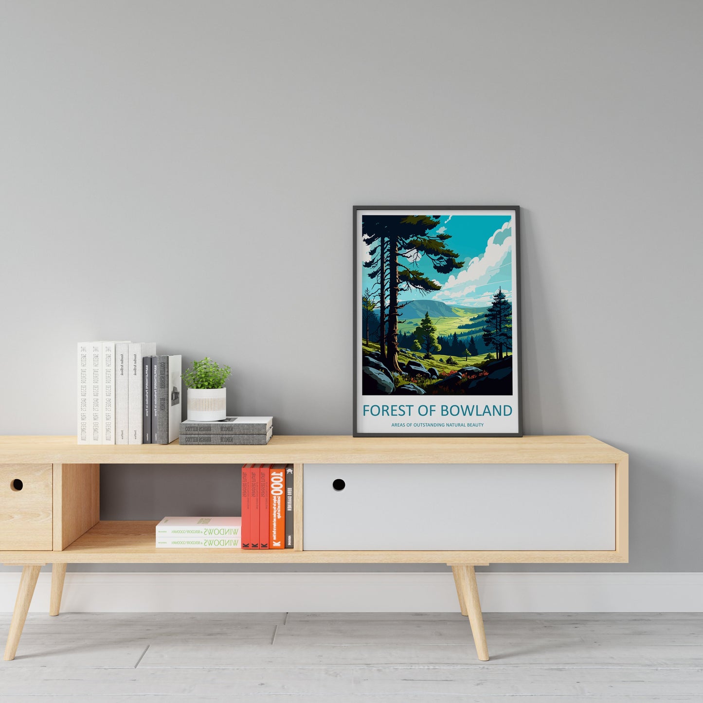 Forest Of Bowland Travel Print Wall Art Forest Of Bowland Wall Hanging Home Decor Forest Of Bowland Gift Art Lovers Wall Art ANOB Travel Art
