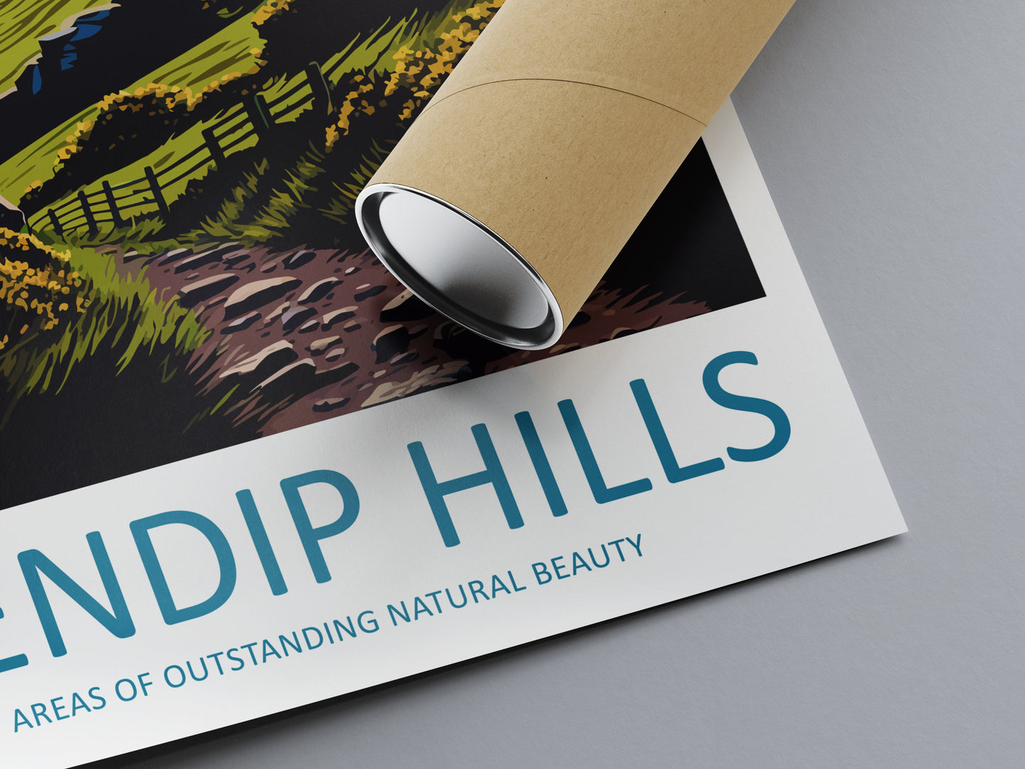 Mendip Hills Travel Print Wall Art Mendip Hills Wall Hanging Home Decor Mendip Hills Gift Art Lovers Wall Art ANOB Travel Art