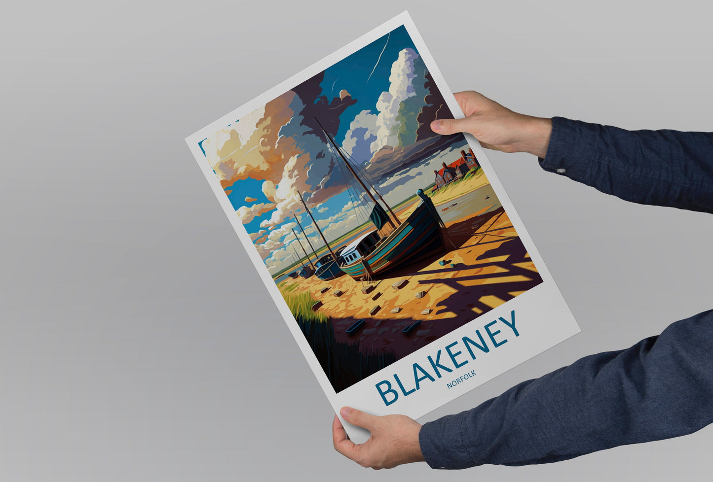 Blakeney Travel Print Wall Art Blakeney Wall Hanging Home Décor Blakeney Gift Art Lovers England Art Lover Gift Blakeney Art