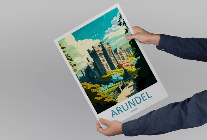 Arundel Travel Print Wall Art Arundel Wall Hanging Home Decoration Arundel Gift Art Lovers Wall Art Print Art Arundel Travel Poster
