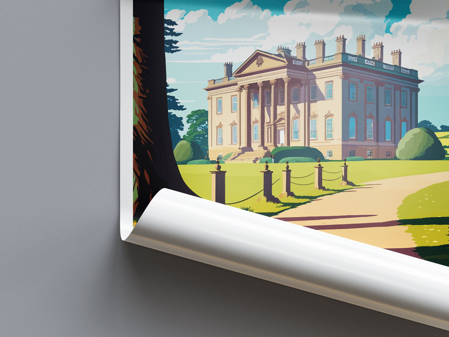 Attingham Park Travel Print Wall Art Attingham Park Wall Hanging Home Decoration Attingham Park Gift Art Lovers Wall Art Print Art