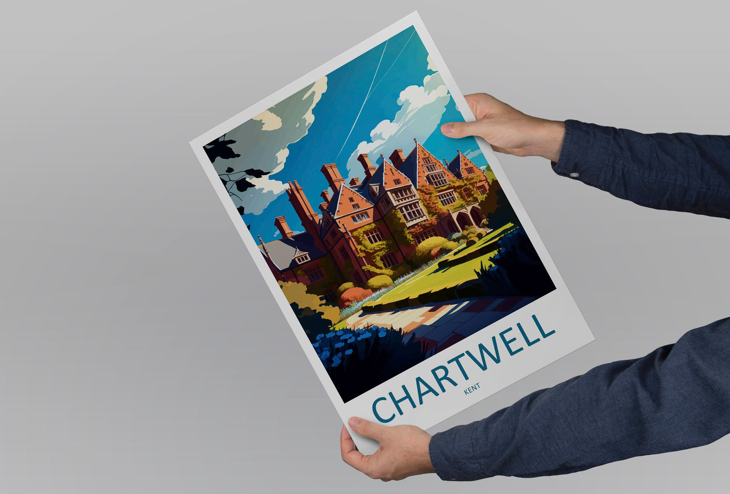 Chartwell Travel Print Wall Art Chartwell Wall Hanging Home Decoration Chartwell Gift Art Lovers Wall Art Print Art Chartwell Travel Art