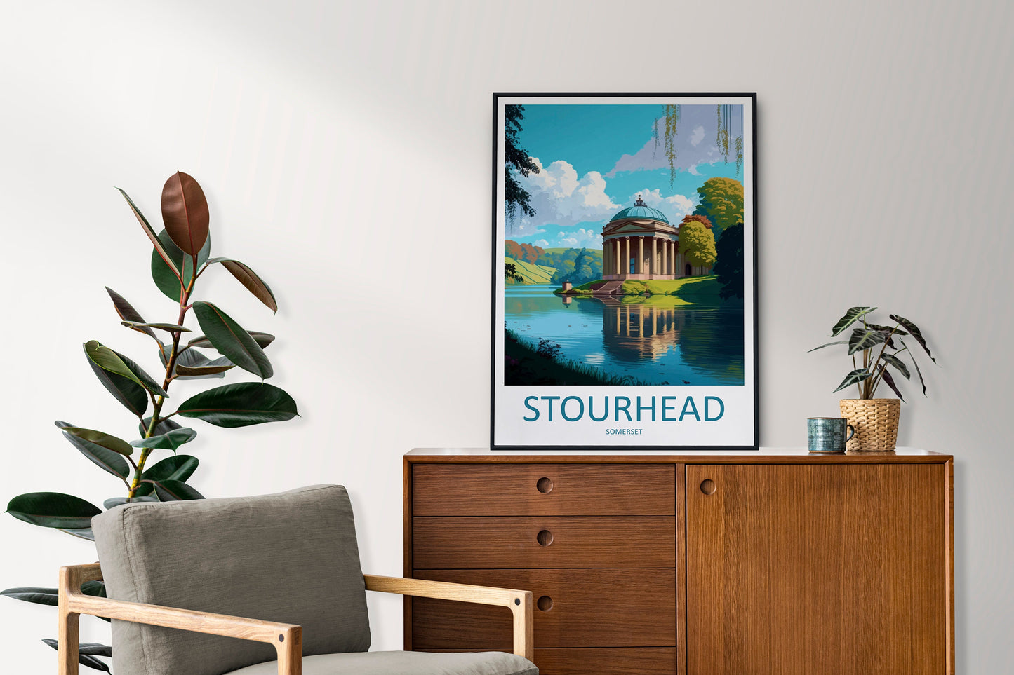 Stourhead Travel Print Wall Art Stourhead Wall Hanging Home Decoration Stourhead Gift Art Lovers Wall Art Print Art Stourhead Travel Art