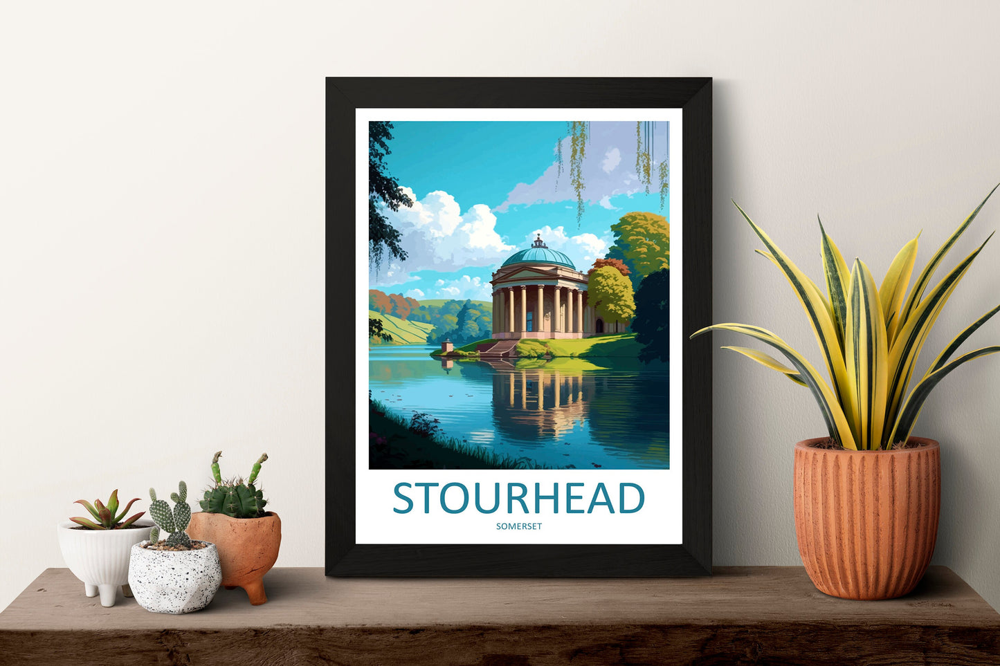 Stourhead Travel Print Wall Art Stourhead Wall Hanging Home Decoration Stourhead Gift Art Lovers Wall Art Print Art Stourhead Travel Art