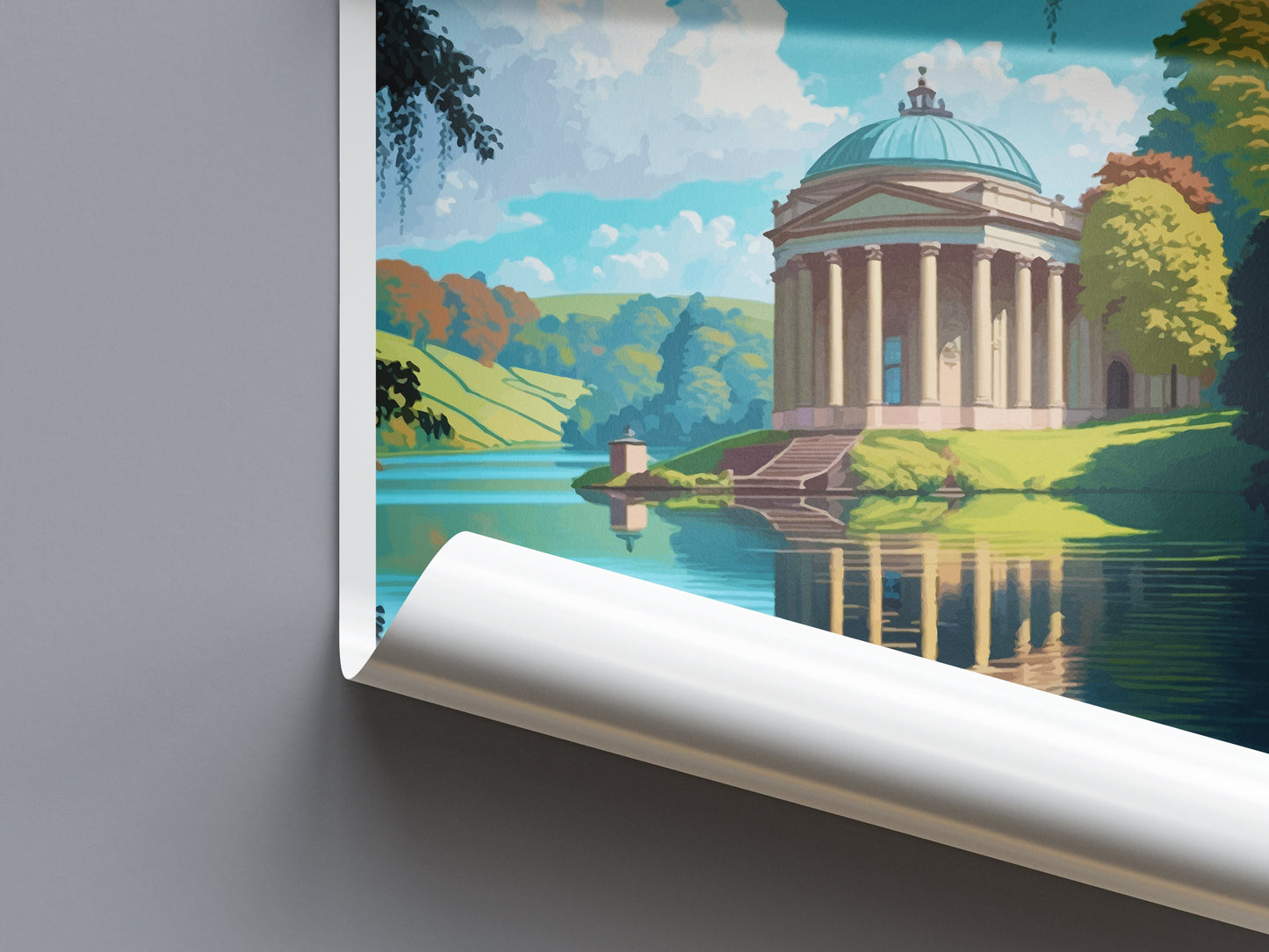 Stourhead Travel Print Wall Art Stourhead Wall Hanging Home Decoration Stourhead Gift Art Lovers Wall Art Print Art Stourhead Travel Art