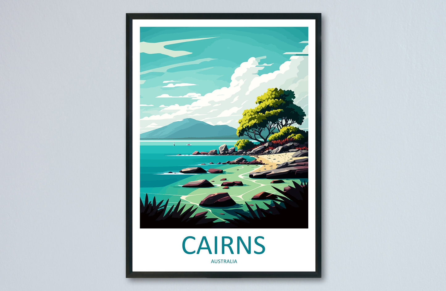 Cairns Travel Print Wall Art Cairns Wall Hanging Home Décor Cairns Gift Art Lovers Wall Art Australia Travel Print Cairns Decor