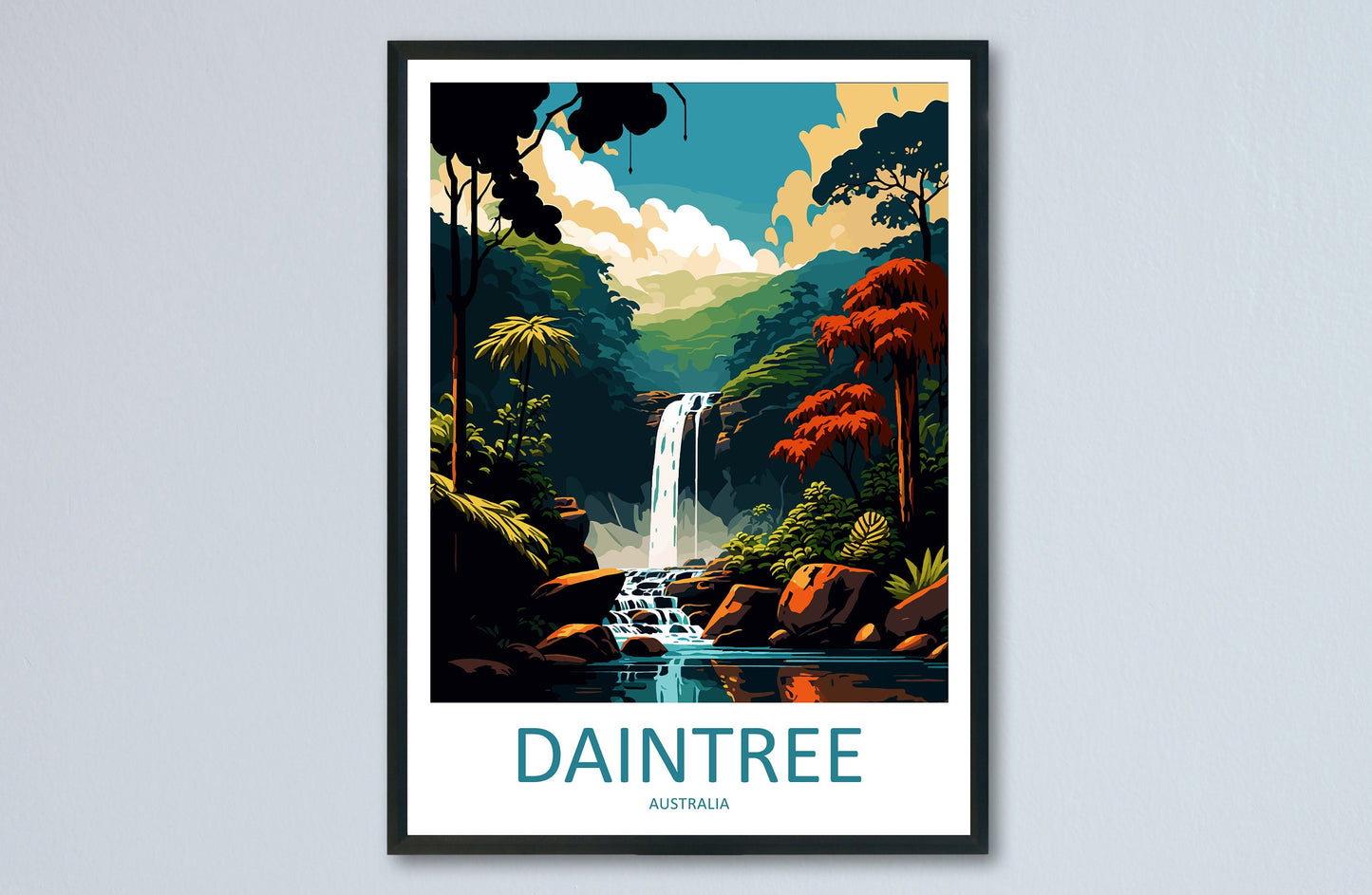 Daintree Travel Print Wall Art Daintree Wall Hanging Home Décor Daintree Gift Art Lovers Wall Art Australia Travel Print Daintree