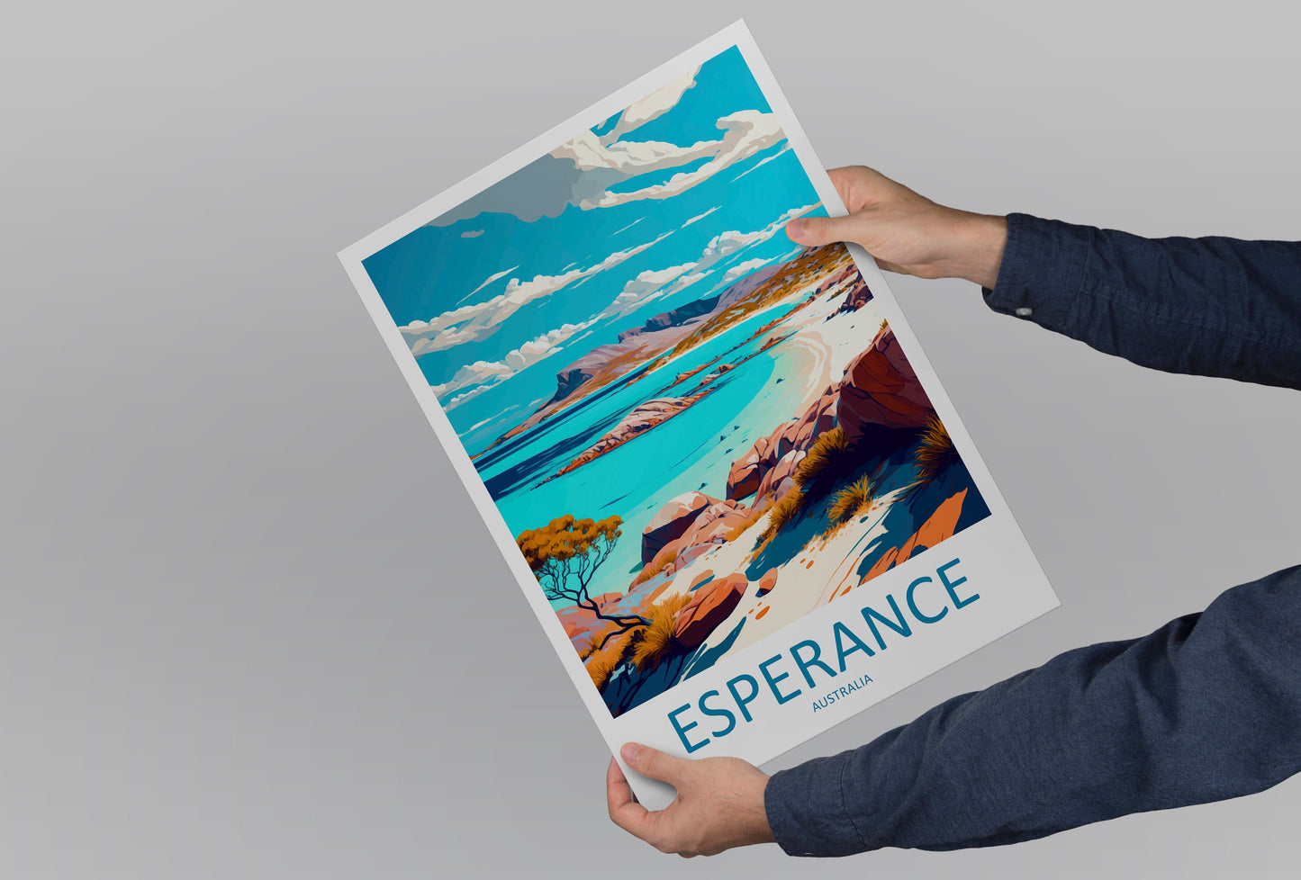 Esperance Travel Print Wall Art Esperance Wall Hanging Home Décor Esperance Gift Art Lovers Wall Art Australia Travel Print Esperance