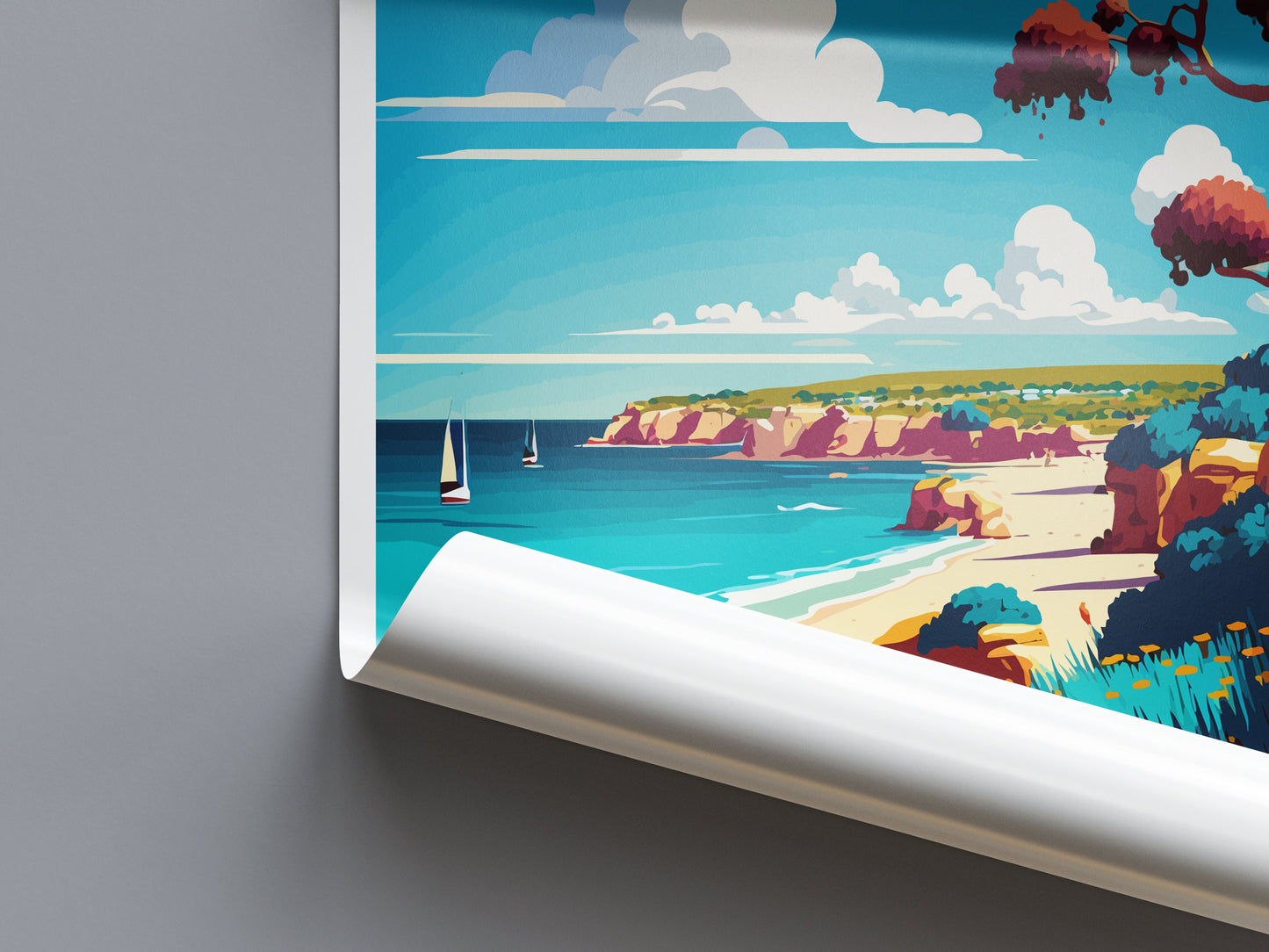 Mornington Peninsula Travel Print Wall Art Mornington Wall Hanging Home Décor Mornington Gift Art Lovers Wall Art Australia Travel Print