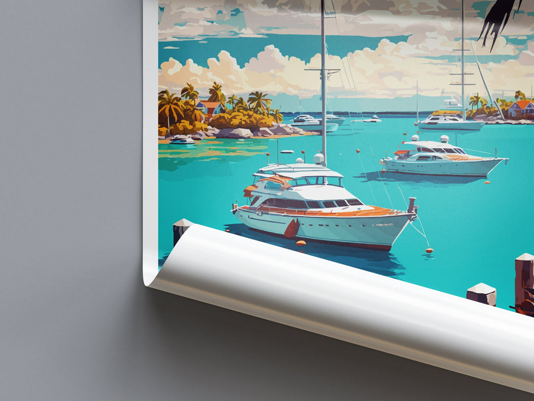 Abaco Islands Travel Print Wall Art Abaco Islands Wall Hanging Home Décor Abaco Islands Gift Art Lovers Wall Art Caribbean Travel Print