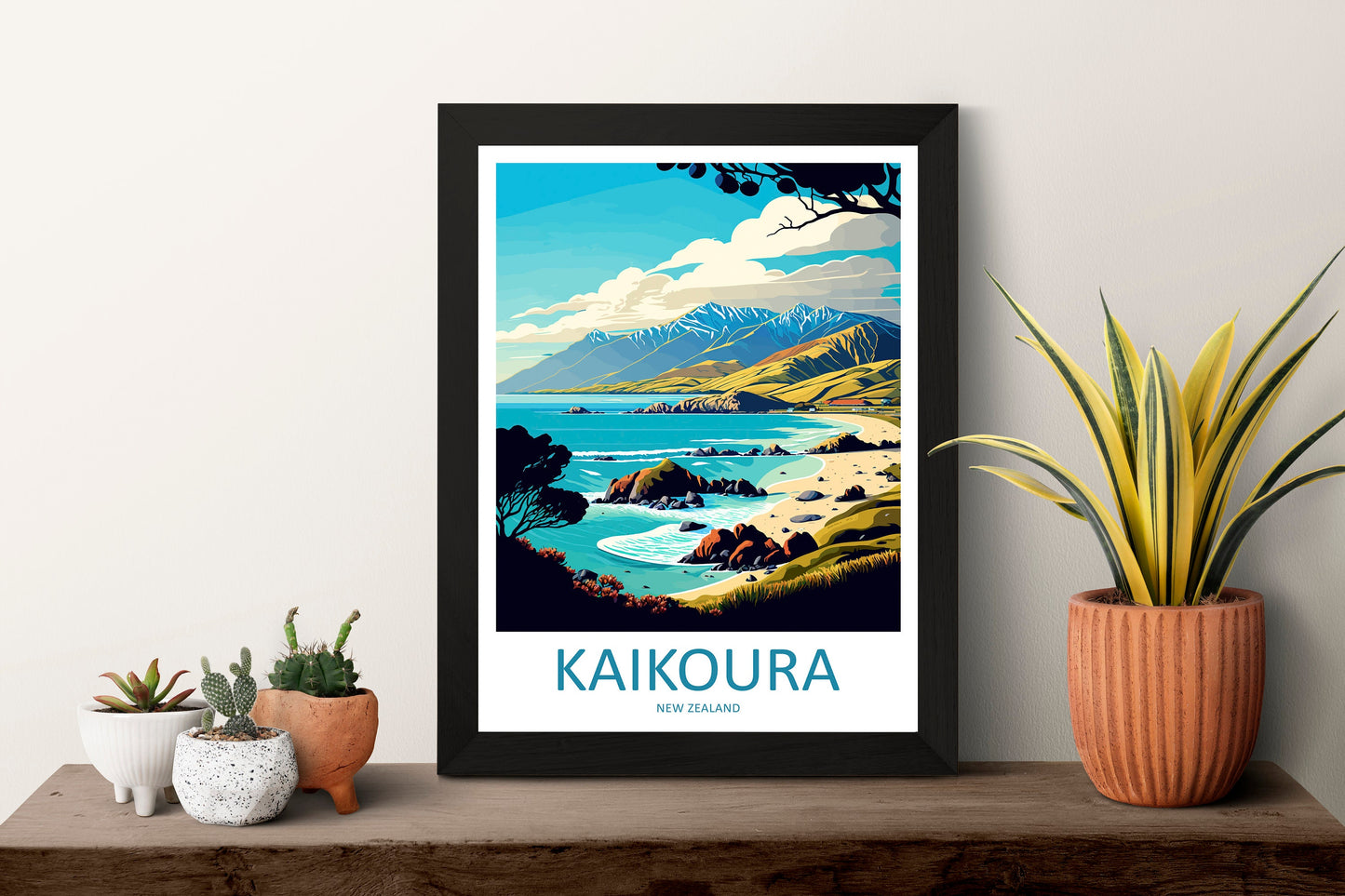 Kaikoura Travel Print Wall Art Kaikoura Wall Hanging Home Décor Kaikoura Gift Art Lovers New Zealand Art Lover Gift Print Art