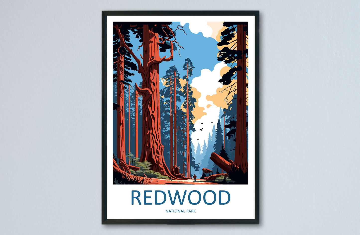 Redwood National Park Travel Print Wall Art Redwood National Park Wall Hanging Home Décor Redwood National Park Gift Art