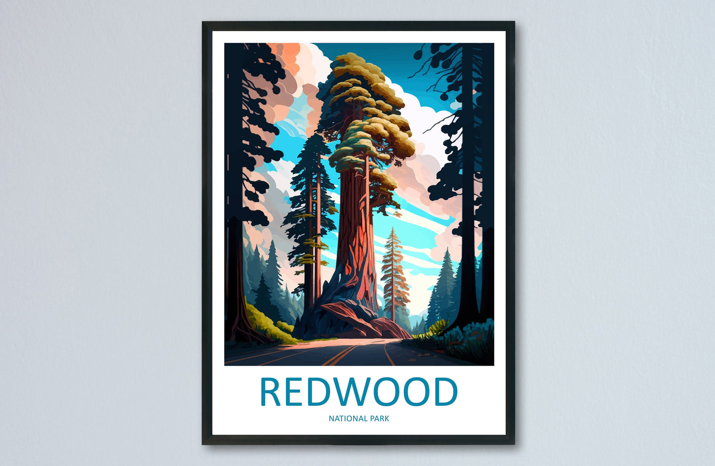 Redwood National Park Travel Print Wall Art Redwood National Park Wall Hanging Home Décor Redwood National Park Gift Art