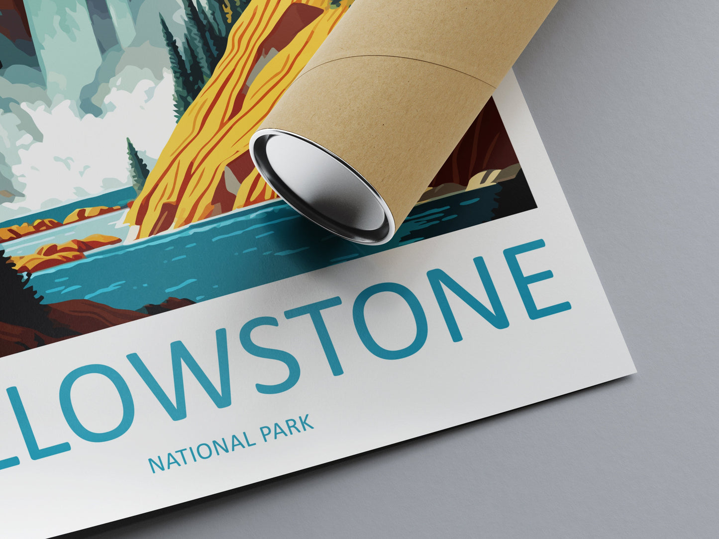 Yellowstone National Park Travel Print Wall Art Yellowstone National Park Wall Hanging Home Décor Yellowstone National Park Art Gift Poster