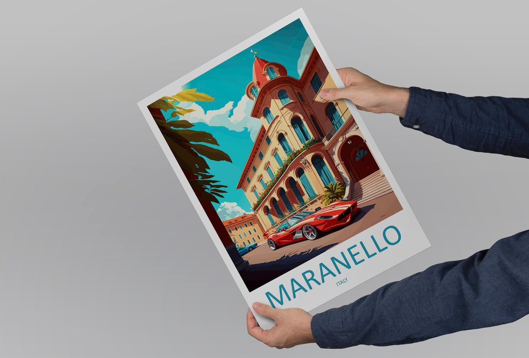 Maranello Travel Print Wall Art Maranello Wall Hanging Home Décor Maranello Gift Art Lovers Italy Art Lover Gift Maranello Print Maranello