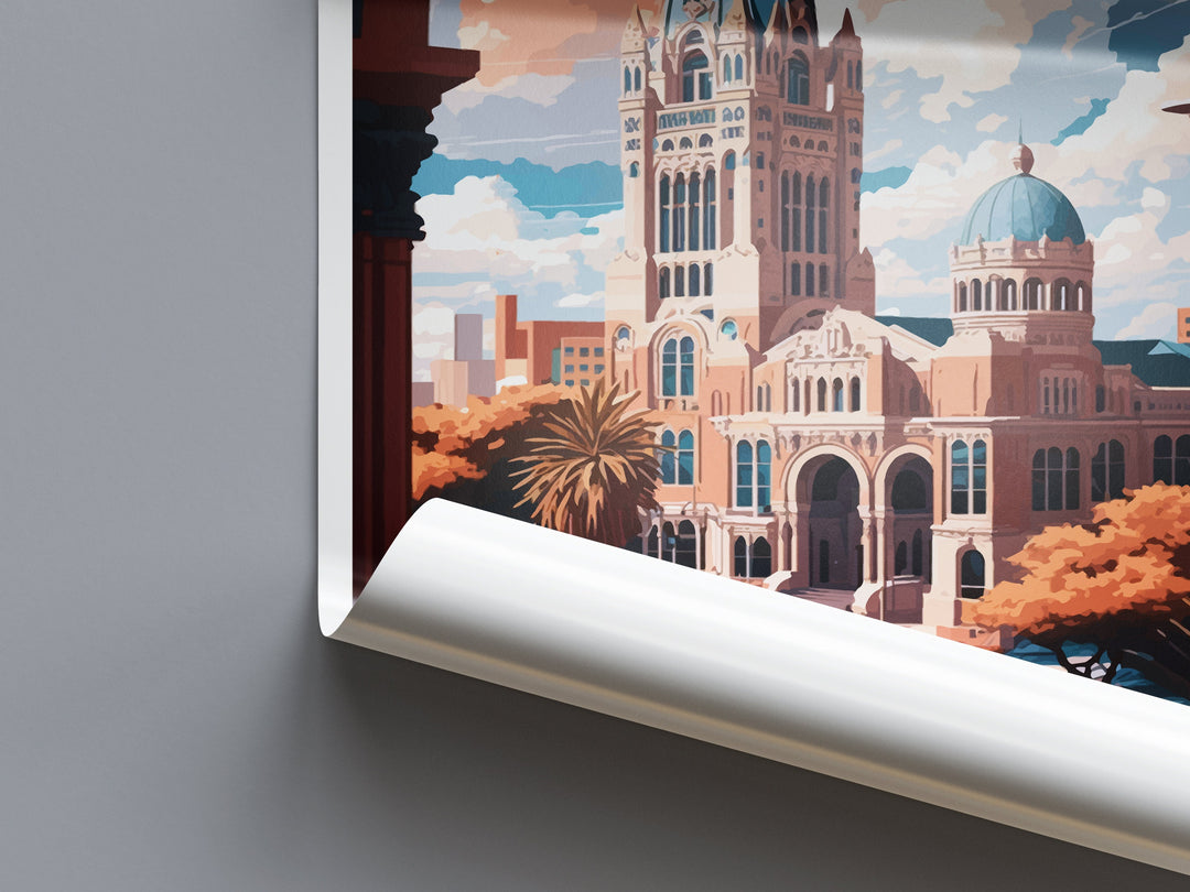 San Antonio Travel Print Wall Art San Antonio Wall Hanging Home Décor San Antonio Gift Art Lovers Texas Art Lover Gift Texas Travel Poster