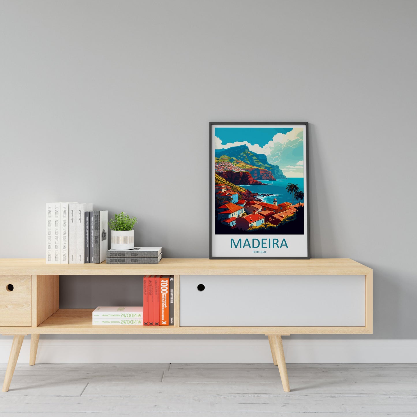 Madeira Travel Print Wall Art Madeira Wall Hanging Home Décor Madeira Gift Art Lovers Portugal Art Lover Gift Madeira Wall Décor