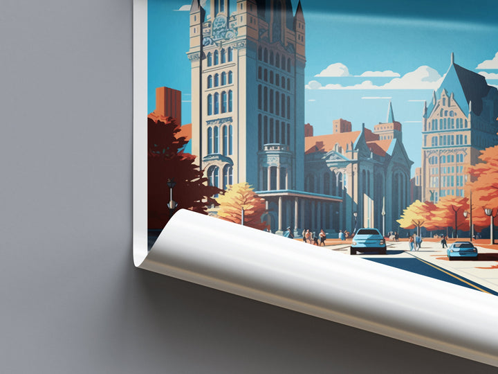 Albany Travel Print Wall Art Albany Wall Hanging Home Décor Albany Gift Art Lovers New York State Art Gift Lover Print