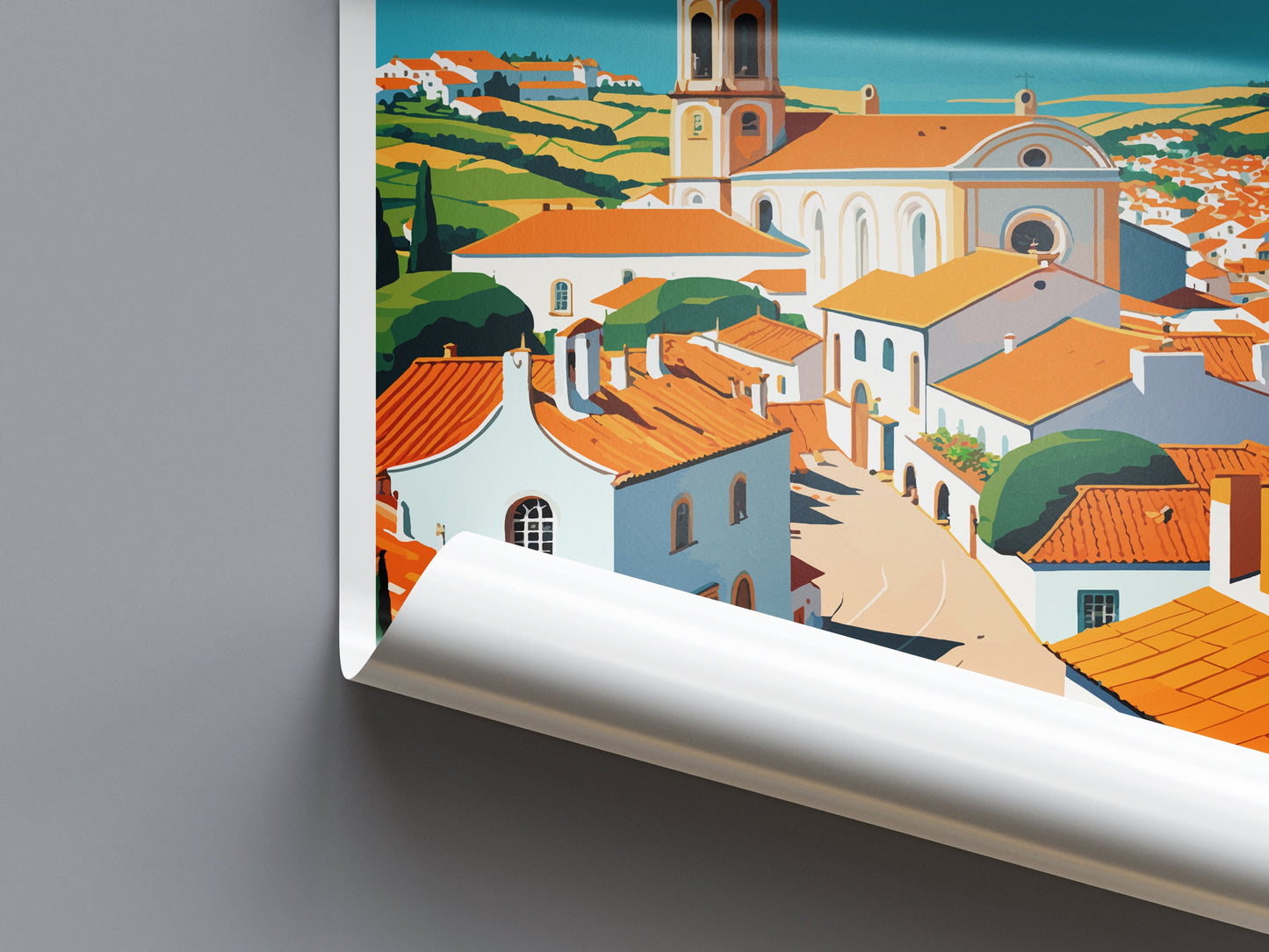 Alentejo Travel Print Wall Art Alentejo Wall Hanging Home Décor Alentejo Gift Art Lovers Portugal Art Lover Gift Alentejo Wall Décor