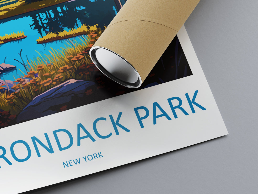 Adirondack Park Travel Print Wall Art Adirondack Park Wall Hanging Home Décor Adirondack Park Gift Art Lovers New York State Art Gift Lover