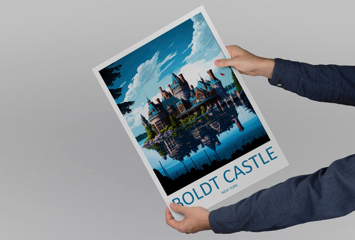 Boldt Castle Travel Print Wall Art Boldt Castle Wall Hanging Home Décor Boldt Castle Gift Art Lovers New York State Art Gift Lover Print