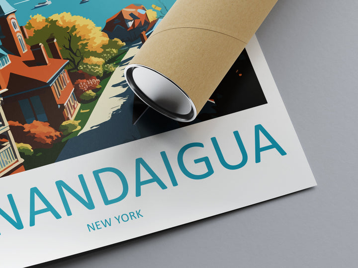 Canandaigua Travel Print Wall Art Canandaigua Wall Hanging Home Décor Canandaigua Gift Art Lovers New York State Art Gift Lover Print