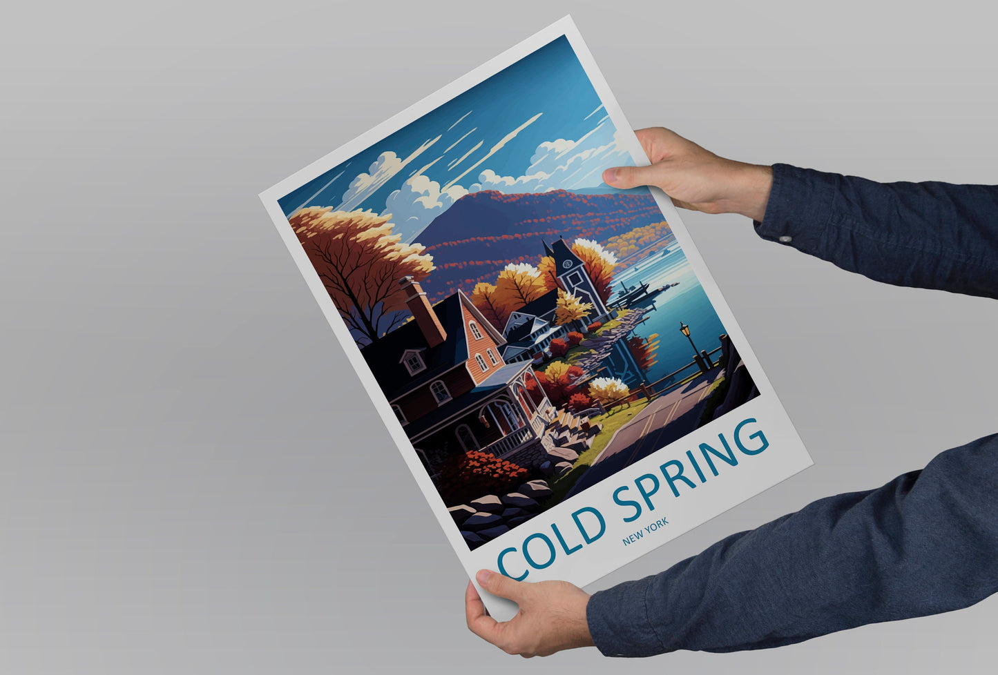 Cold Springs Travel Print Wall Art Cold Springs Wall Hanging Home Décor Cold Springs Gift Art Lovers New York State Art Gift Lover Print
