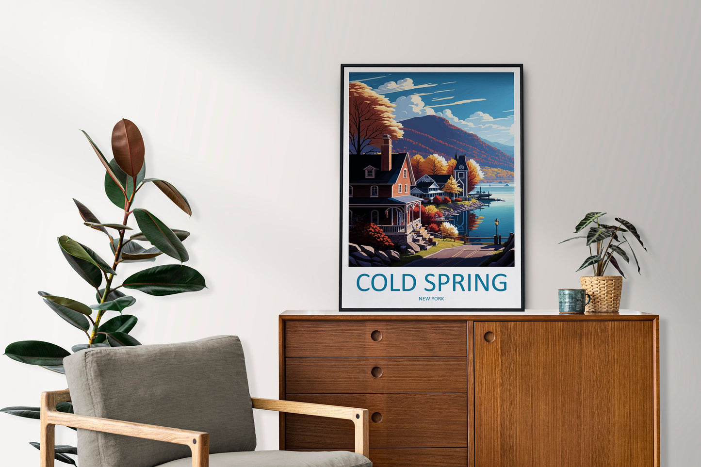Cold Springs Travel Print Wall Art Cold Springs Wall Hanging Home Décor Cold Springs Gift Art Lovers New York State Art Gift Lover Print
